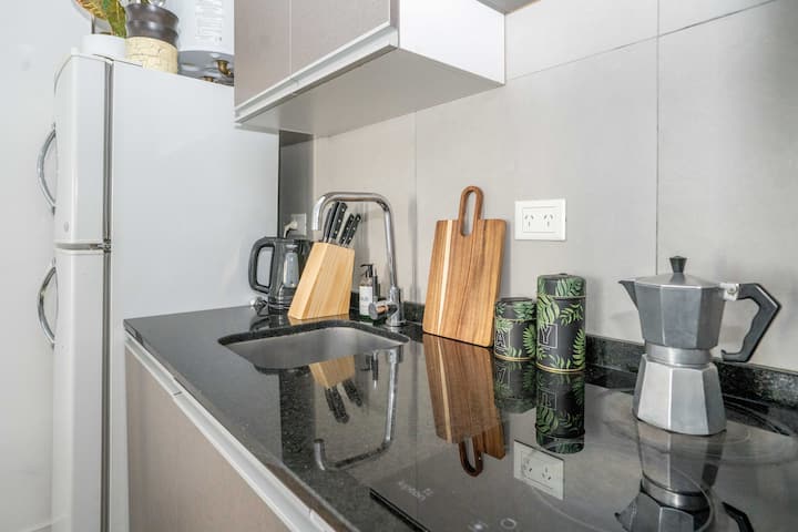 Studio apartment in Recoleta on the 7th floor with private balcony