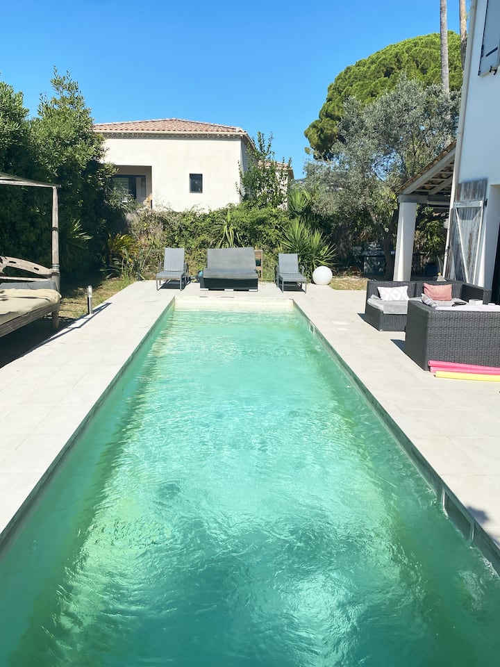 Villa Avec Piscine, Jacuzzi & Four à Pizza - Antibes