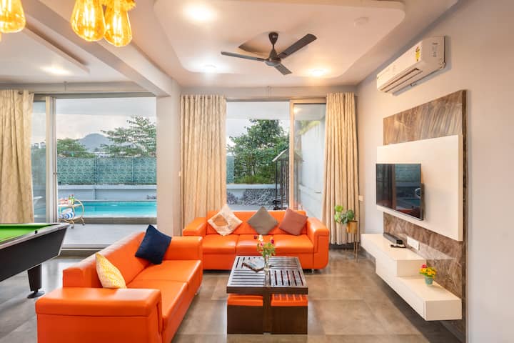 Atlanta 3bhk - Pool - Tt - Snooker Table - Lonavla