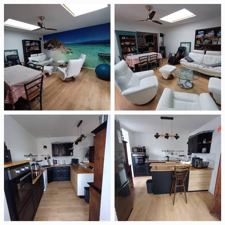 Appart Atypique (4 Chambres, 8 Lits, 13 Personnes) - Valence