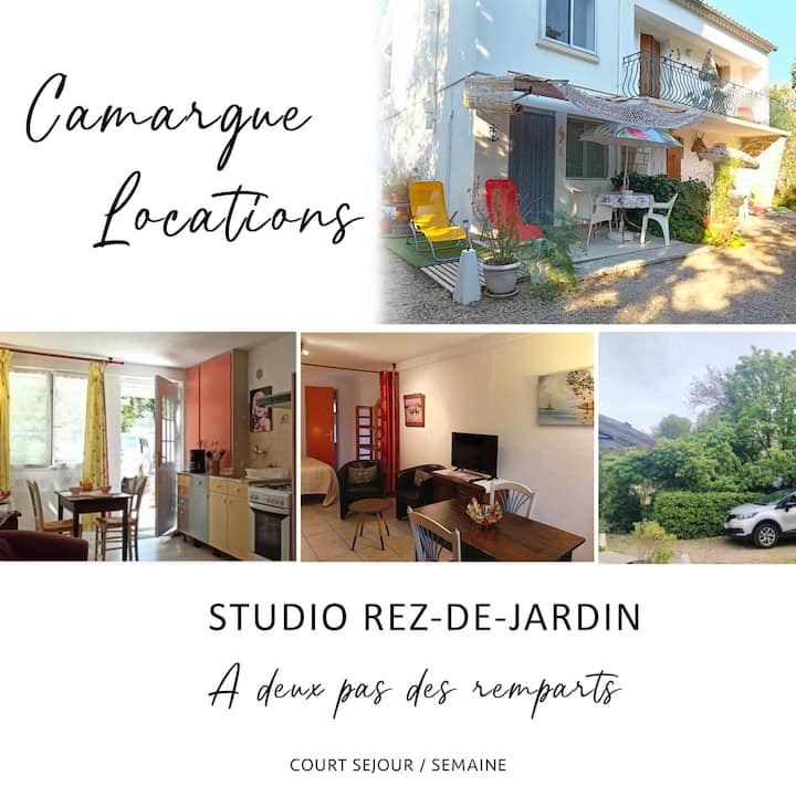 Studio Au Calme à 5 Min Des Remparts Avec Parking - Saint-Laurent-d'Aigouze