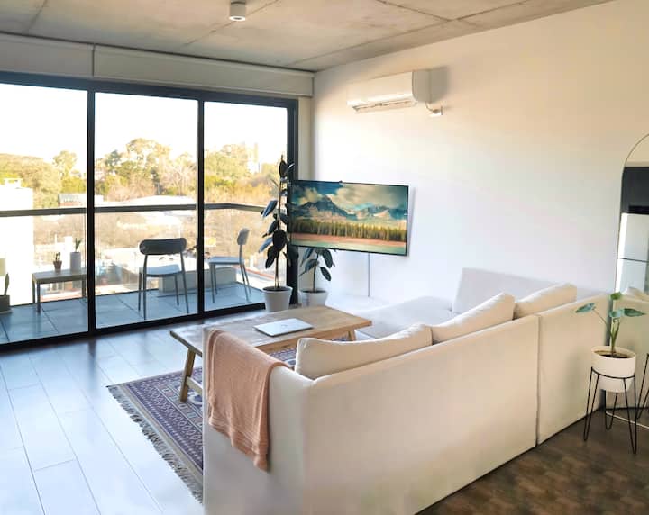 Apartamento de 1 quarto com vista para o parque em Saavedra