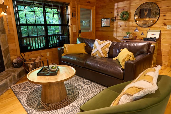 Private Mountain Stay Firepit, Hot Tub & Fireplace - Cherry Log, GA