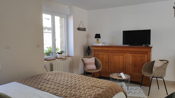 eneo la mapumziko, televisheni, projekta ya video (dari au ukuta), muziki, michezo, vitabu