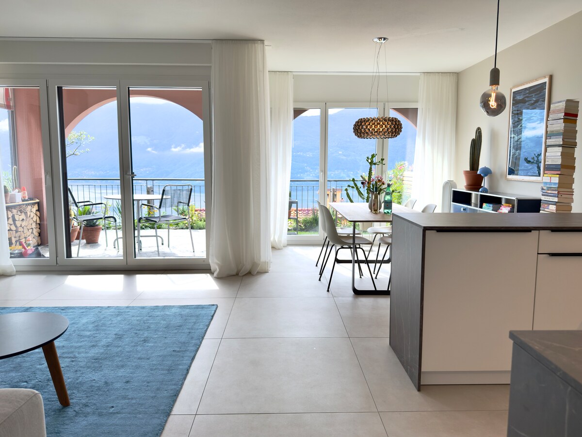 Successful Airbnb property: Dream View with Garden & Pool in Brissago