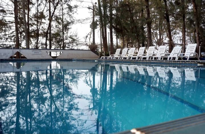 Swimming pool at Foyer du Marin in Owendo