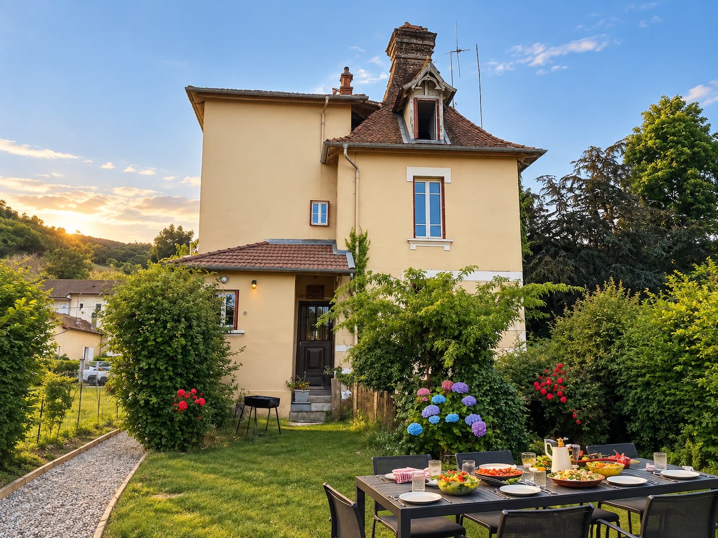 Maison de Famille — 6 chambres, Jardin, 18 personnes — La Tour-du-Pin