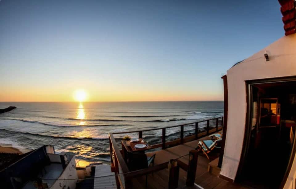 A sunset balcony above Ericeira's beach, Ericeira, Lisbon District, Portugal, photo 8 of 10