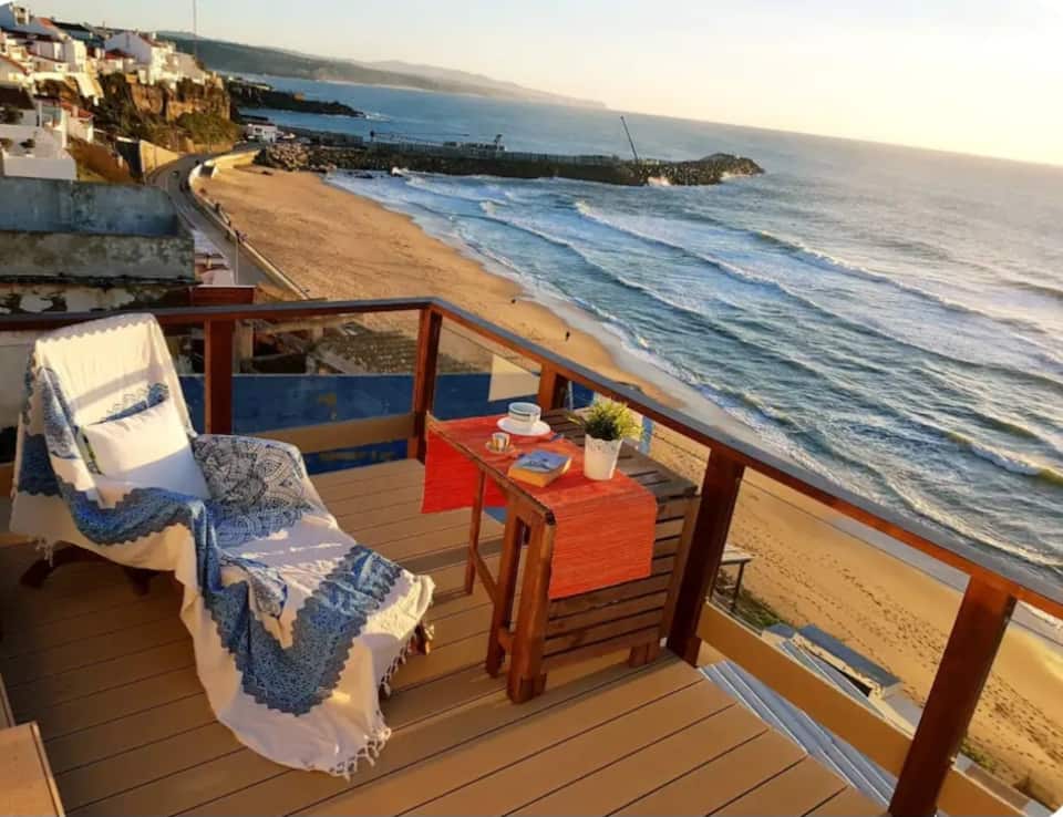 A sunset balcony above Ericeira's beach, Ericeira, Lisbon District, Portugal, photo 1 of 10