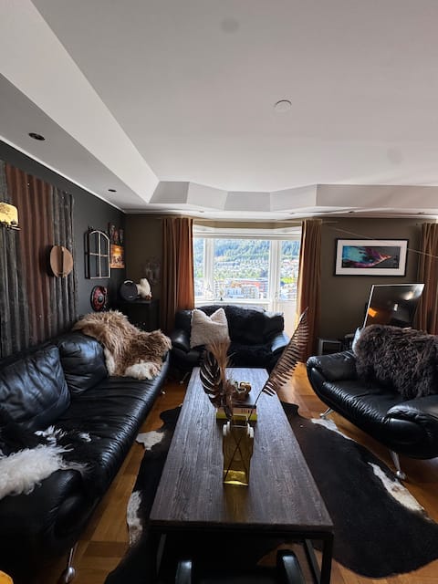 Successful Airbnb property: Large apartment in Bergen with panorama view in Årstad