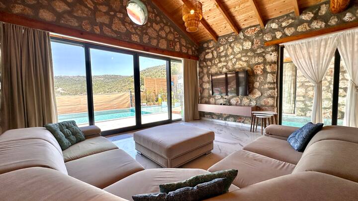 Doğayla Iç Içe Lüks Taş Villa - Balyas Empire Dwn - Kalkan