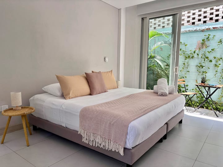 Beschikbaar met kingsize bed of twee eenpersoonsbedden