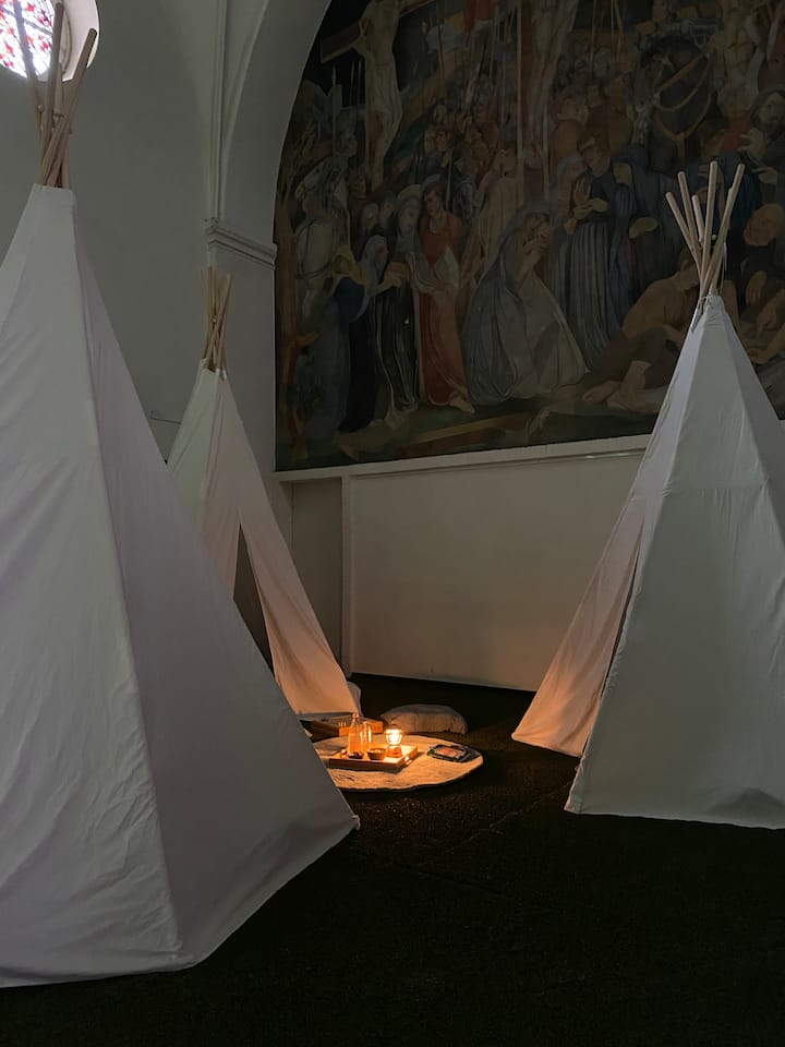 Ტიპიზელტის დასაძინებელი ობიექტი:
თითო კარავი-ტიპი, ზრდასრული ან
2 ბავშვი