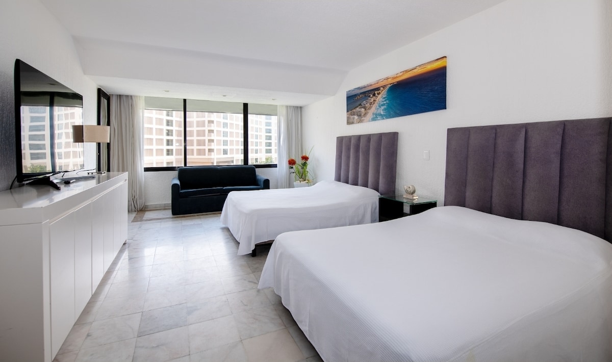 חדר 1 עם שתי מיטות קווין סייז