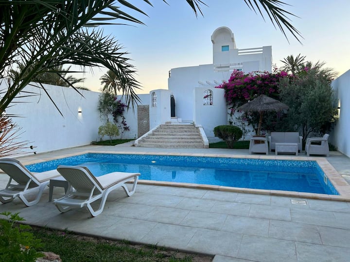La Maison Bleue Piscine Sans Vis A Vis Midoun - Djerba