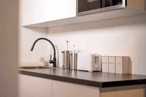 Beliebte Airbnb-Anzeige: 5 Modern city studio for 6|Bogenhausen near the trade fair in Englschalking