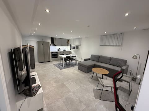 Fresh and newly-renovated basement apartment.