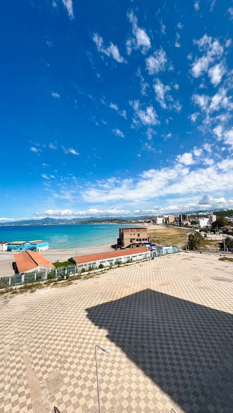 Sea View & Elevator – Panoramic Living Room