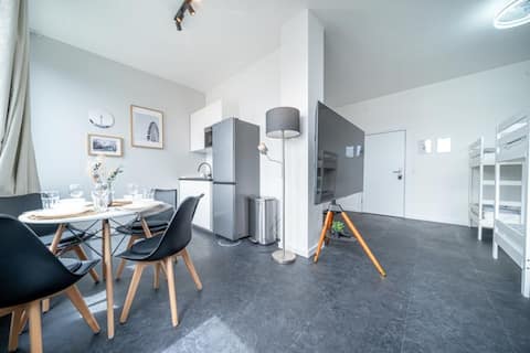Top Airbnb: 3 Modern city studio for 6 Bogenhausen near Mess| in Englschalking