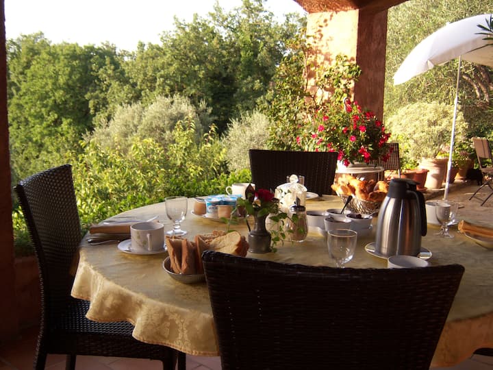 Chambre De Charme, Calme, Terrasse Privée Et Vue - Tourrettes-sur-Loup