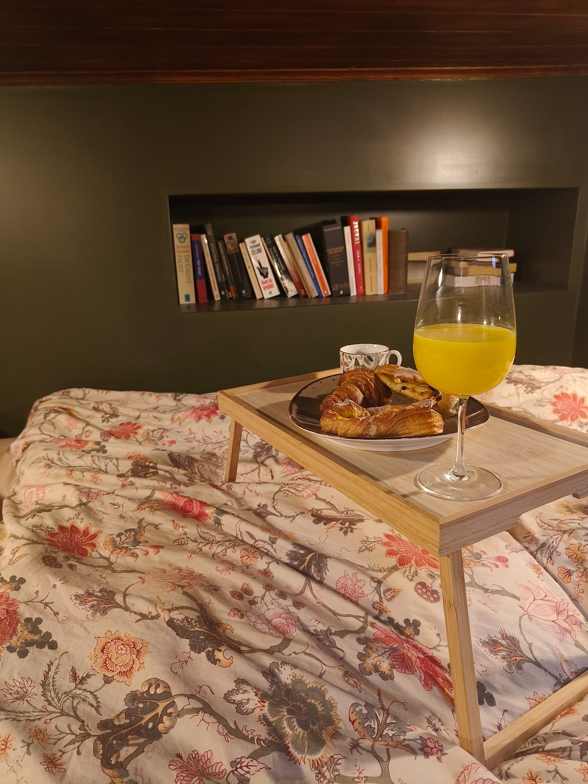 Bedroom image 4 at Lou Andrea Salome — historic cargo-ship wheelhouse in Ghent