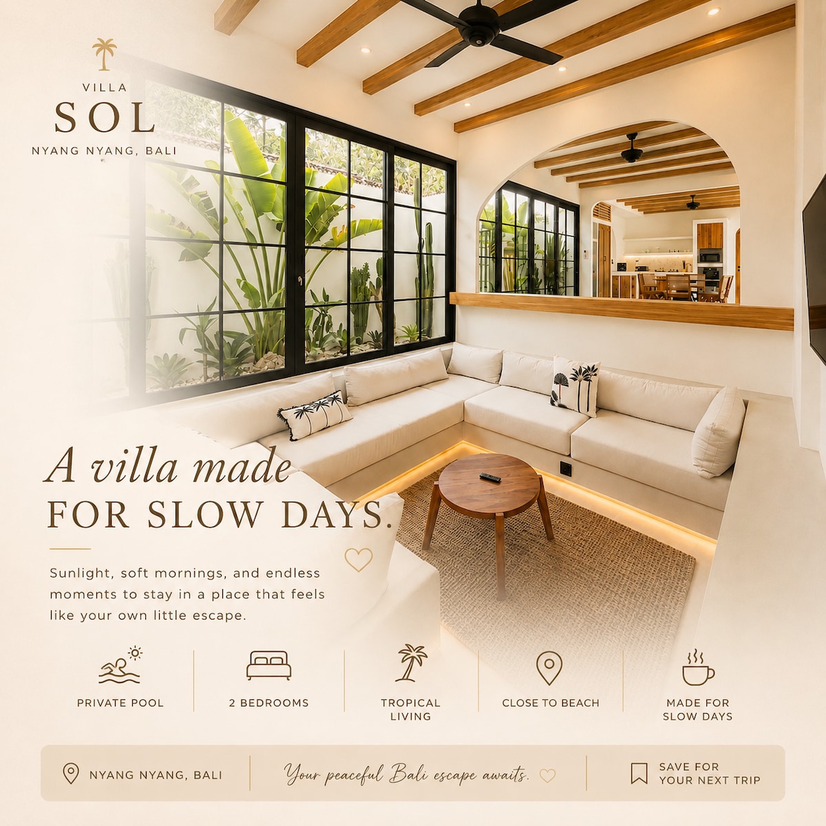 Villa in Nyang Nyang · ★4.83 · 2 bedrooms · 2 beds · 2 private baths, comparable Airbnb