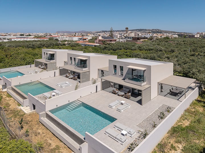 Hesperian Luxury Villas-villa Aurantia-heated Pool - Chania
