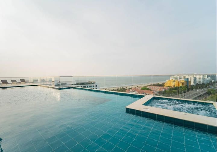 Top 3 Hab Amplió | Piscina + Rooftop Cerca Al Mar - Cartagena