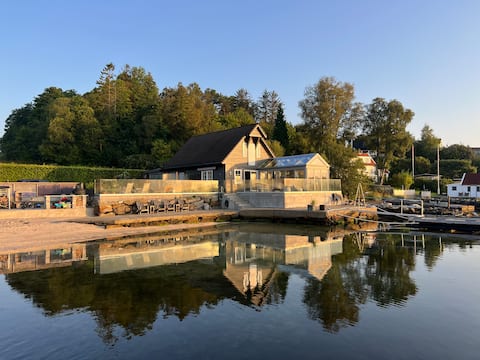 Cabin at the lake shore