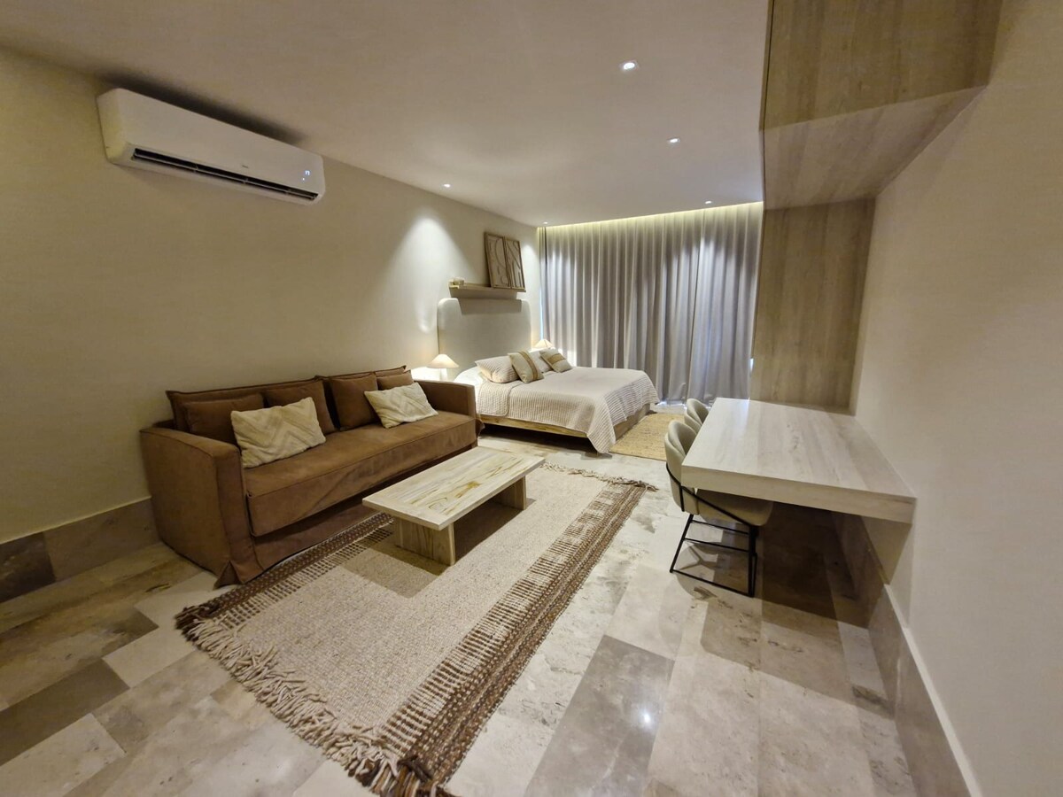 Top Airbnb: Beatiful Studio Puerto Morelos Beach Front 4.4 en Punta Arena