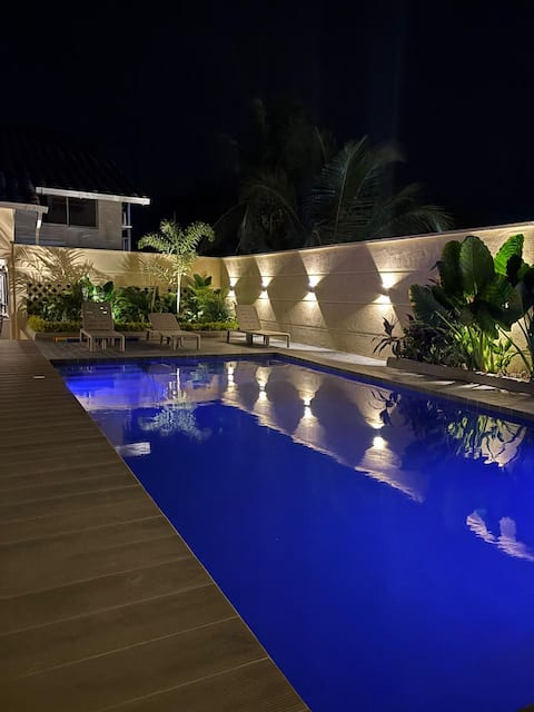 Aquamarine oceanfront house • Private pool •