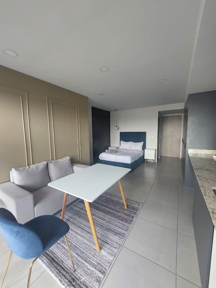 Loft Cómodo A 5 Min Plaza Mayor - León, México