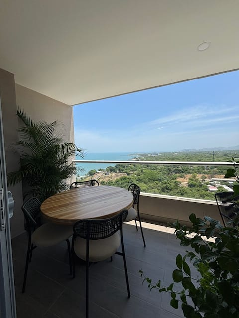 Ocean view apartment in Santa Marta