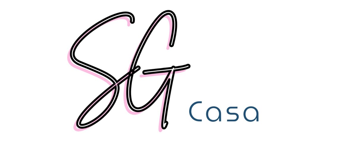 The logo features an elegant design with intertwining letters 'S' and 'G' in a bold, stylish font. Below the letters, the word 'Casa' is displayed in a simple, modern typeface, combining the elements in a harmonious composition.