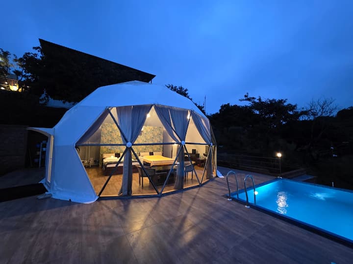 Cozy Dome- 1 With Pool Near Panchgani - 와이