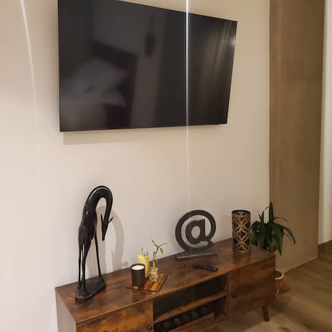 Successful Airbnb property: New apartment, A/C, Wi-Fi, parking, terrace, washing machine in Baja California