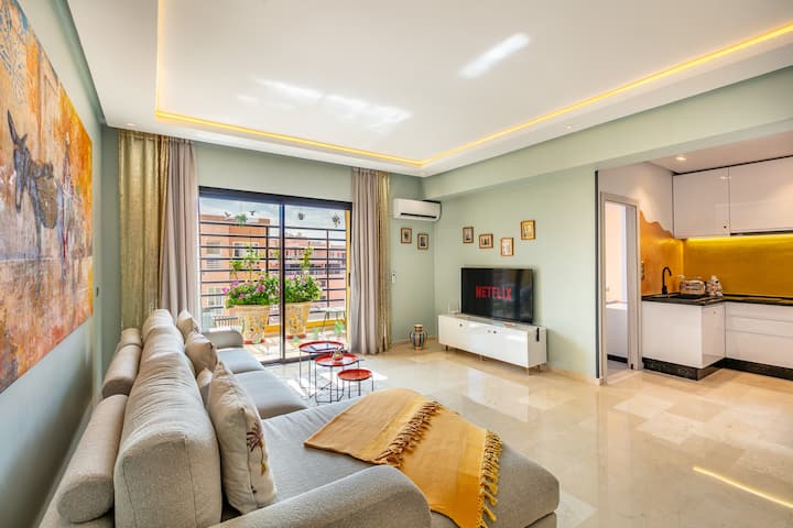 Studio Lumineux Et éQuipé En Plein Guéliz - Marrakech