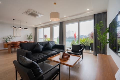 XÔI Aqua 4BR|Balcony|LakeFront|Kitchen