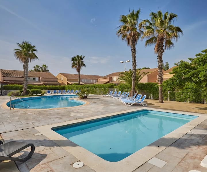 Maison Climatisée, Piscine, Le Grand Bleu Valras - Valras-Plage