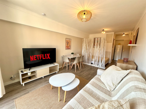 Top performing Airbnb: Renovated studio close to the sea and shops in Cagnes Sur Mer