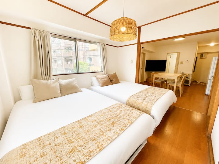 Calm Retreat 7 min Shibuya|2BR 45㎡|Daikanyama Walk - Apartments