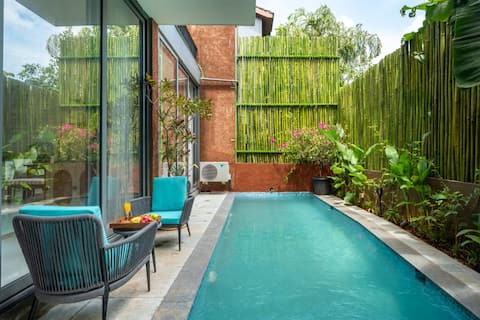 3BHK Villa in Goa Jacuzzi private Pool Caretaker