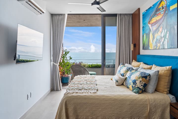 Balcony and nice view form the main bedroom