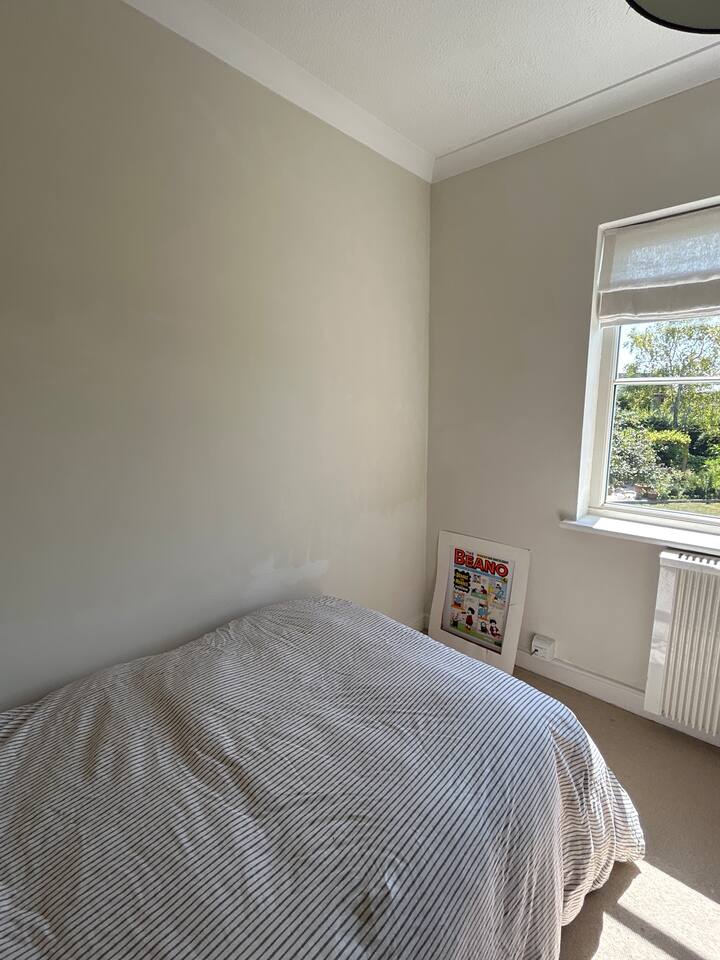 Оваа соба ќе биде подобро снимена што е можно поскоро. Има единечен кревет и преклопен единечен кауч на спуштање. 