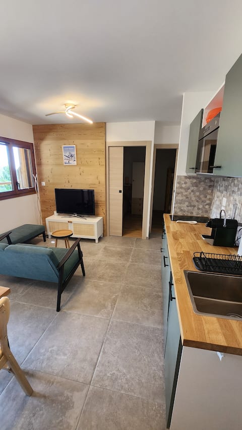 Popular Airbnb listing: Beautiful, new and cozy apartment, Le Cernix in Cohennoz
