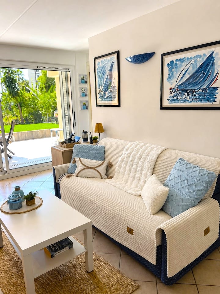 Casa Azur  Terrasse Calme & Jardin  Plages 800m - Biot