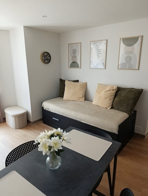 Annonce Airbnb populaire: Charming 1-bedroom apartment with air conditioning – Very central and train station within walking distance à Saint Dié Des Vosges