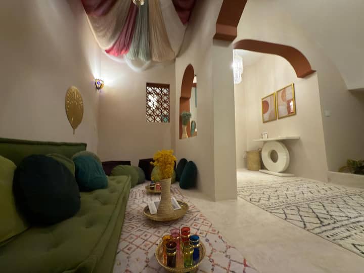 Riad :Dar Lyabaïana Privatisé, Clim&hammam&vue Mer - Tánger
