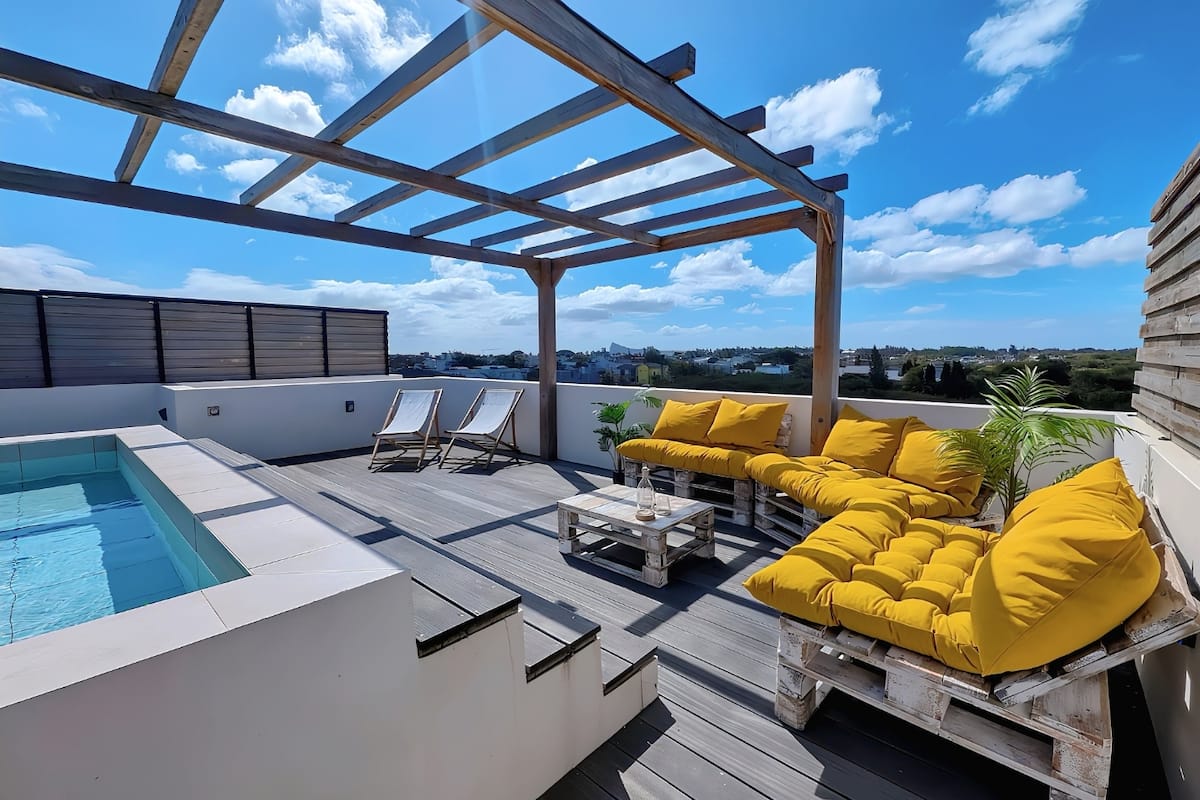 Rooftop privé à Pereybère