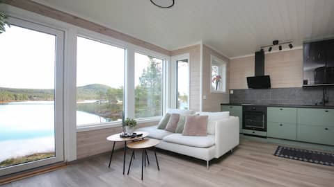 Popular Airbnb listing: Northern Light Cabin | with Wood Stove and Sauna in Kiruna